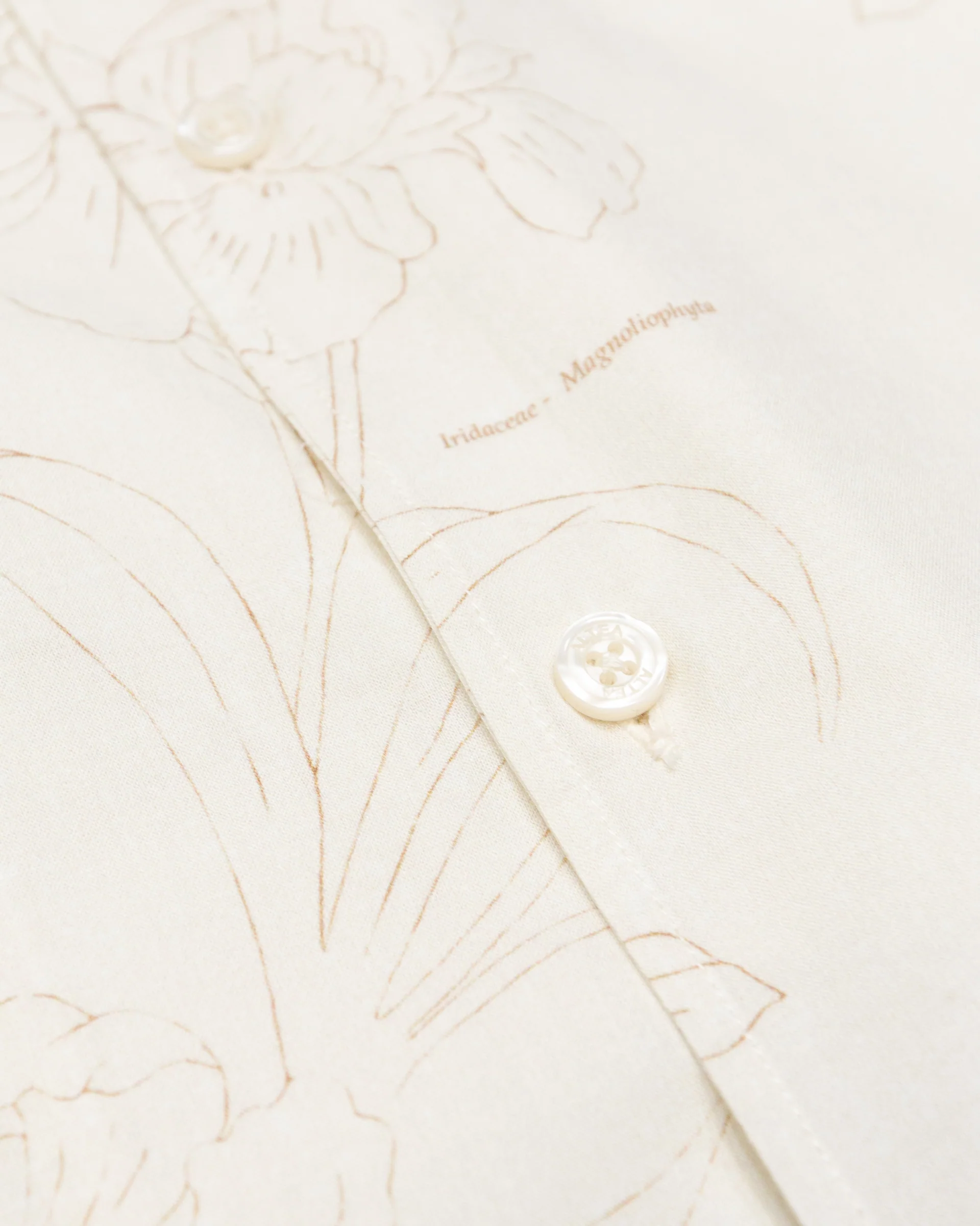 Camicia camp collar Bart in mussola, manica corta, vestibilità over - Beige - Image 3