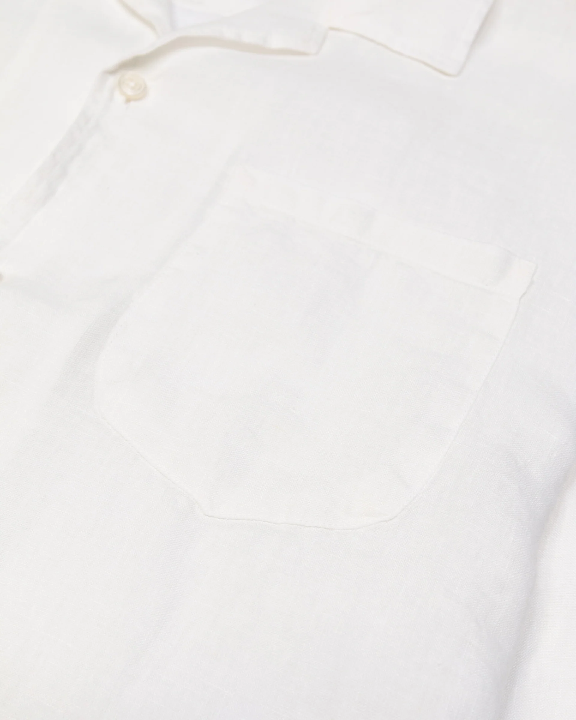 Camicia camp collar Eliot in lino, vestibilità over - Bianco - Image 5