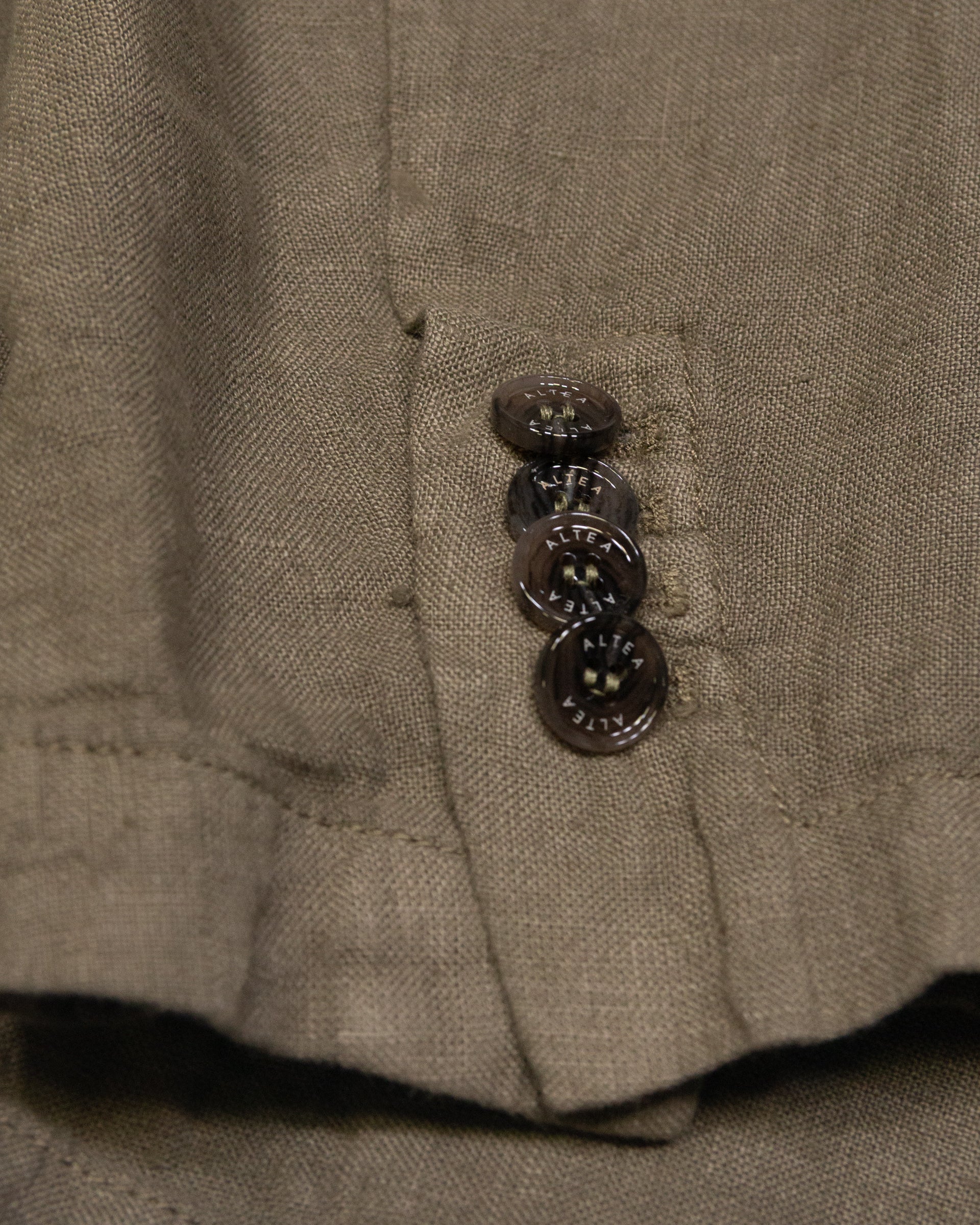 Blazer Aaron in lino sfoderato, verde - Army - Image 3