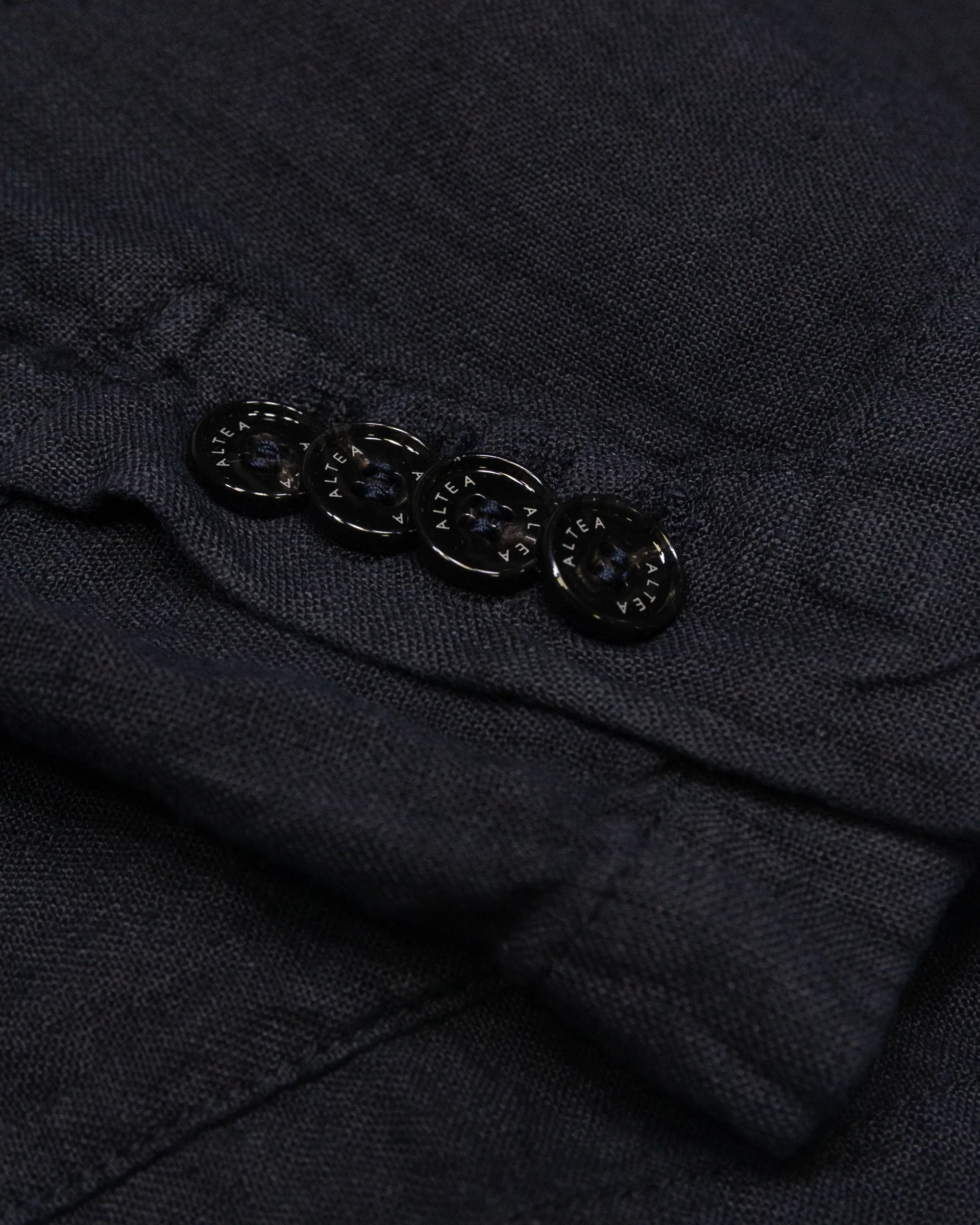 Blazer Aaron in lino sfoderato, blu - Navy - Image 3