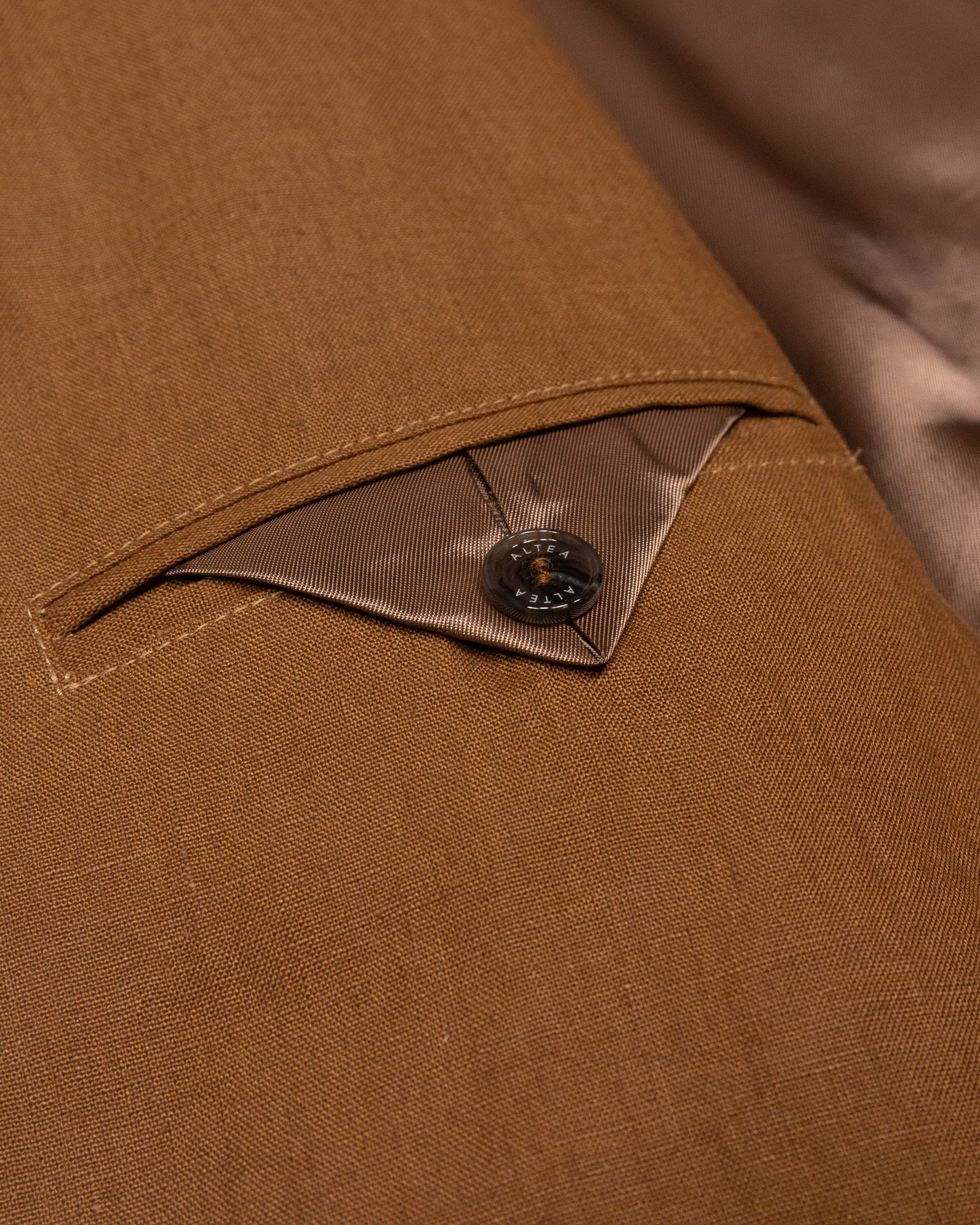 Blazer Aston in lino con fodera, marrone - Cuoio - Image 3