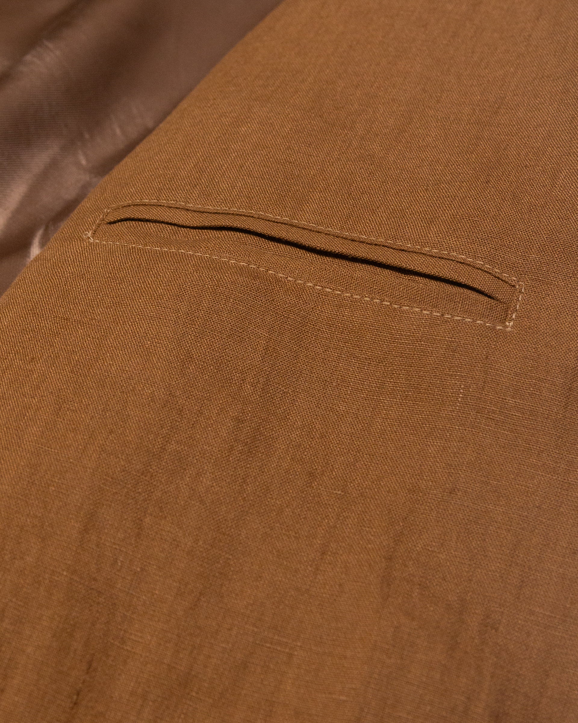 Blazer Aston in lino con fodera, marrone - Cuoio - Image 4