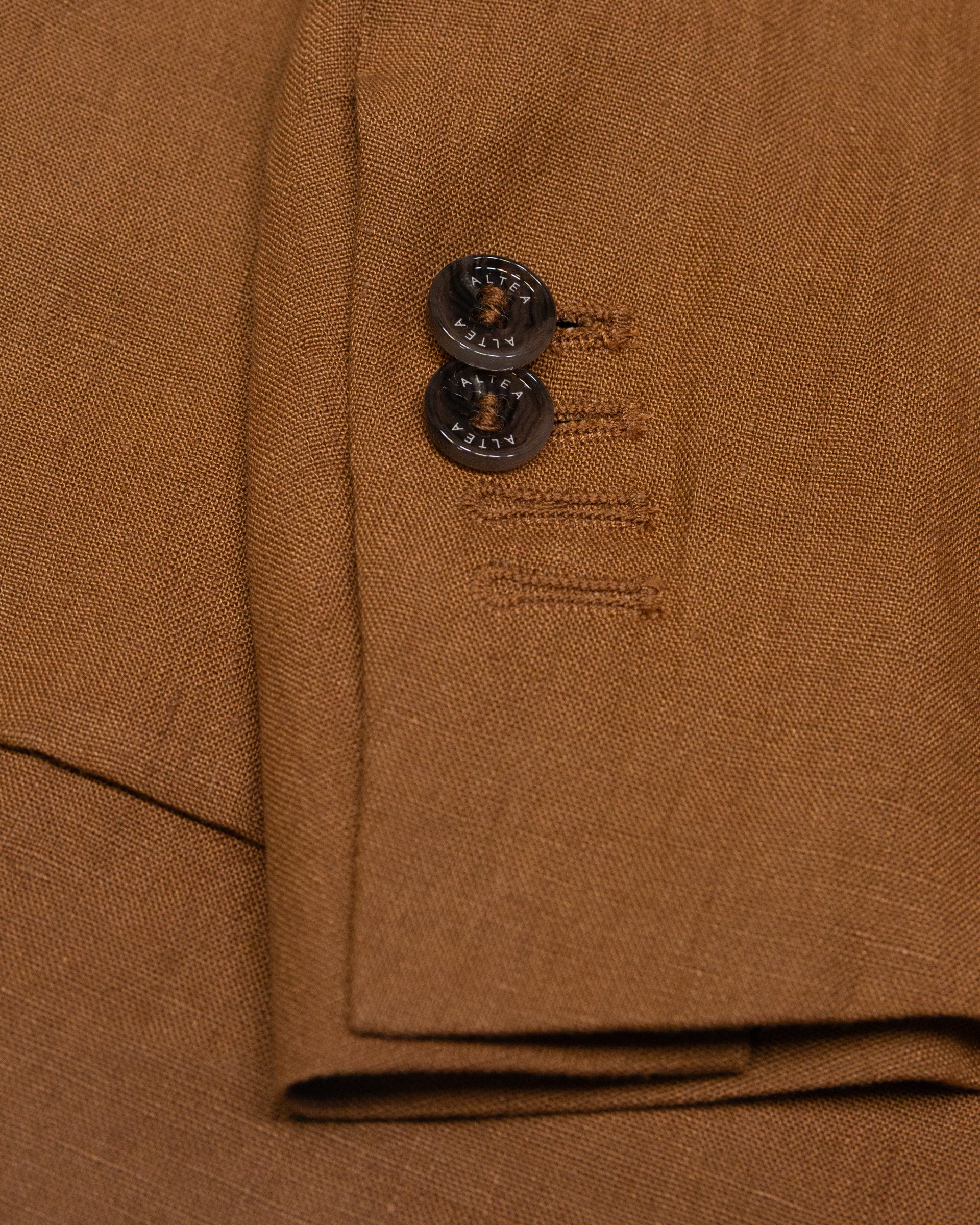 Blazer Aston in lino con fodera, marrone - Cuoio - Image 5