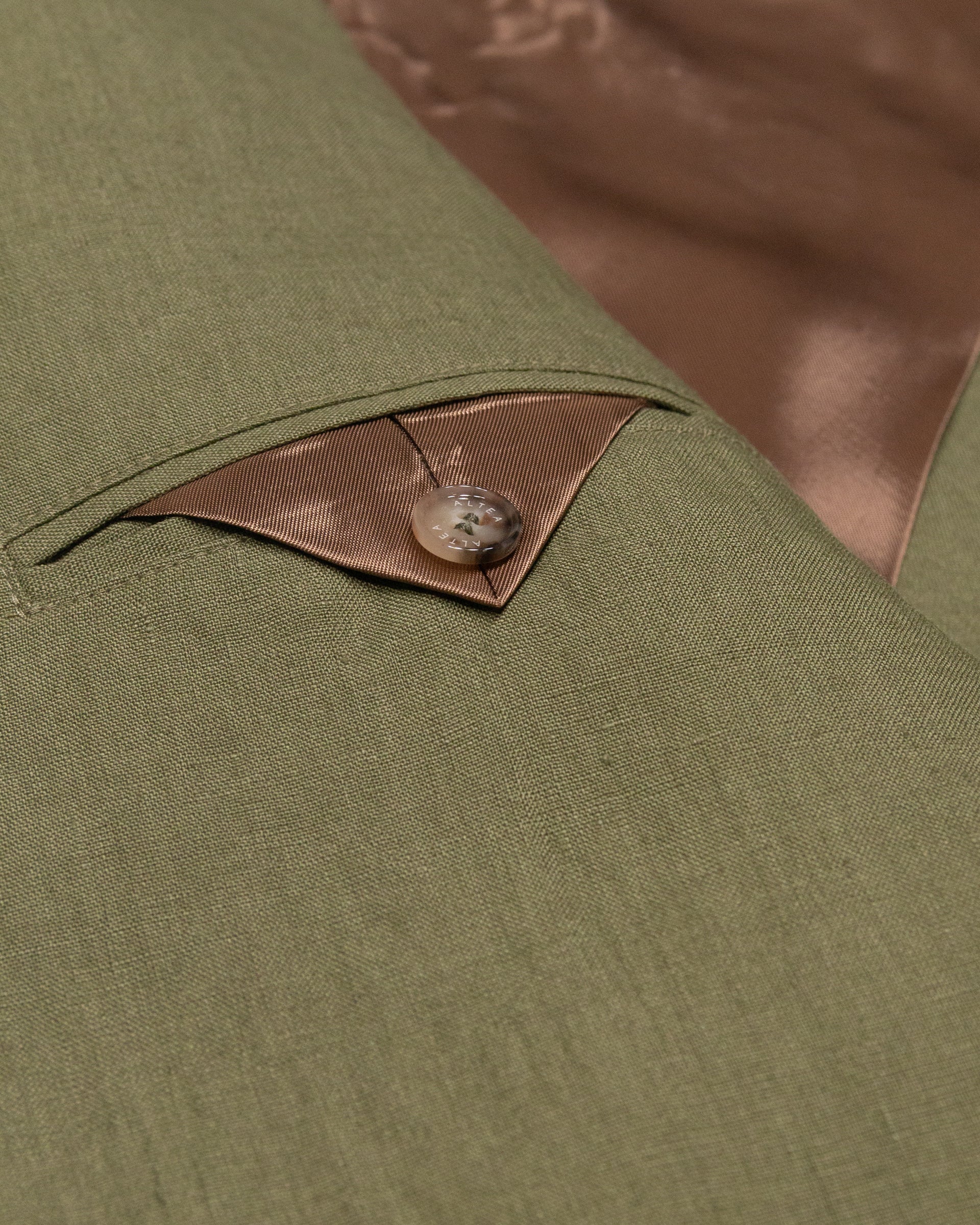 Blazer Aston in lino con fodera, verde - Salvia - Image 3