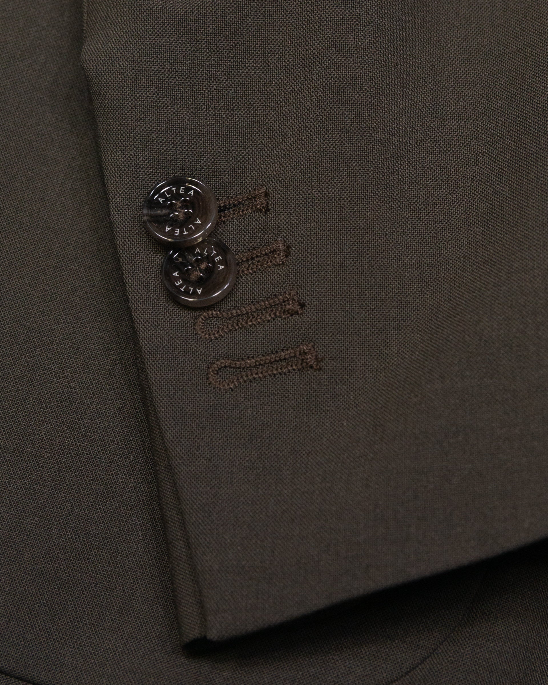 Giacca Carlo doppiopetto in lana tecnica, foderata, verde - Army - Image 4