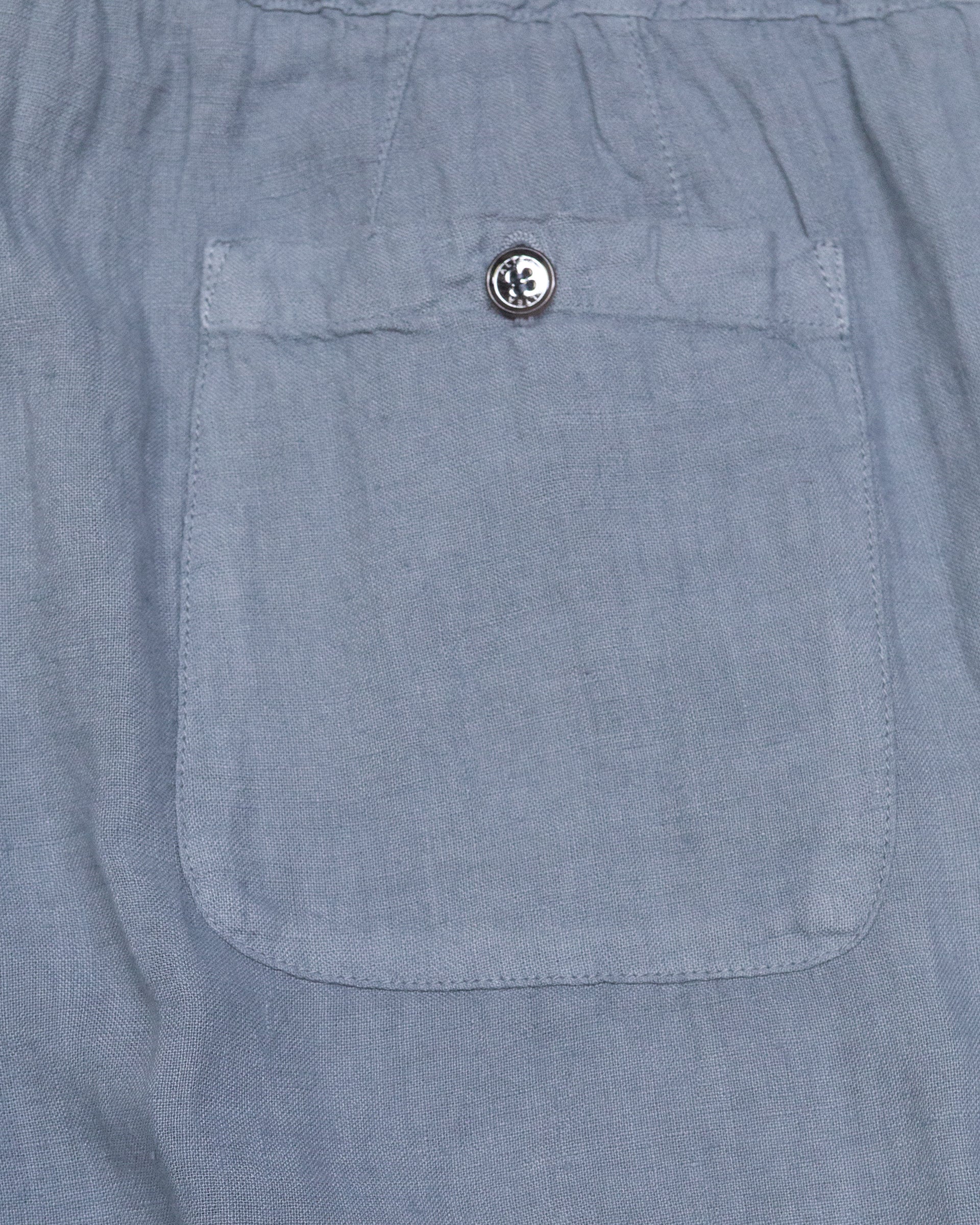 Pantalone Mattia in lino con coulisse, azzurro - Carta da zucchero - Image 3