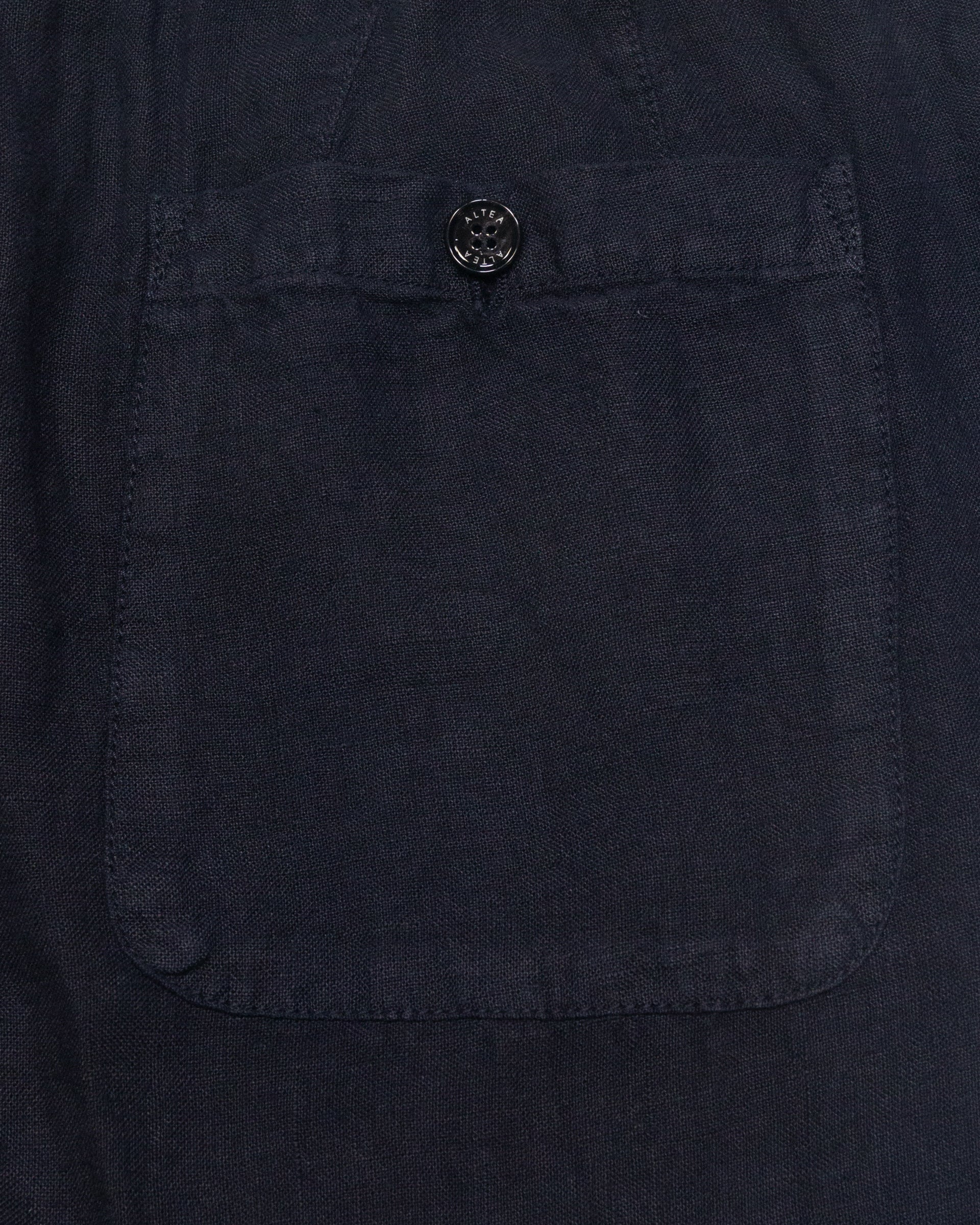 Pantalone Mattia in lino con coulisse, blu - Navy - Image 3